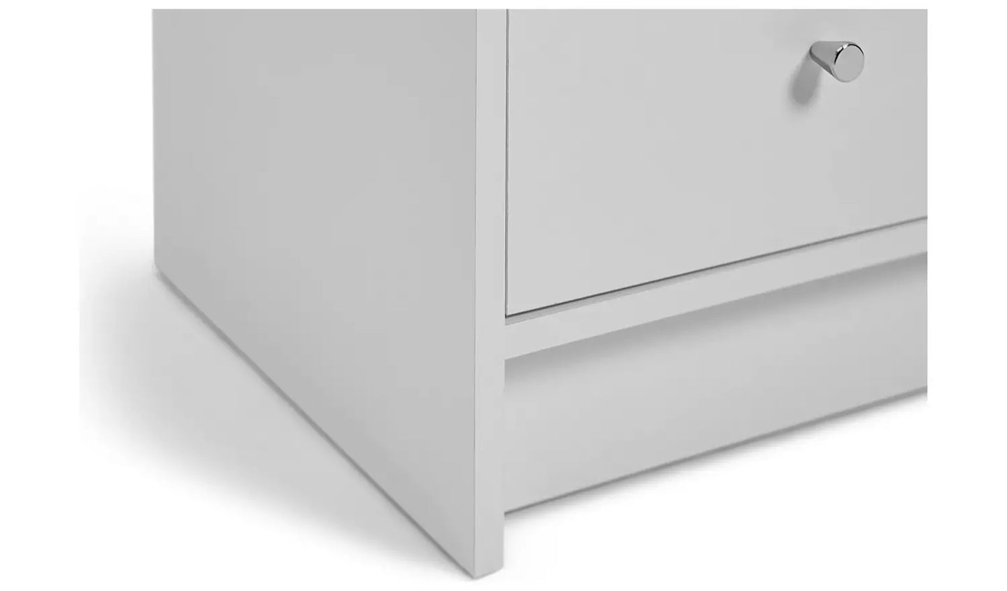 Assembled Malibu 7 Drawer Chest - White